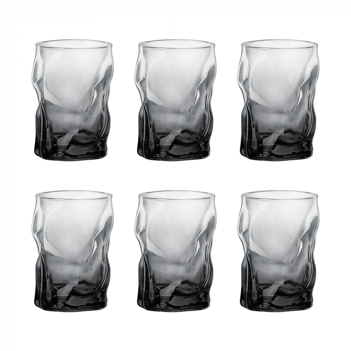 BORMIOLI ROCCO SORGENTE Set 6 pahare apa 300ml fumurii [1]