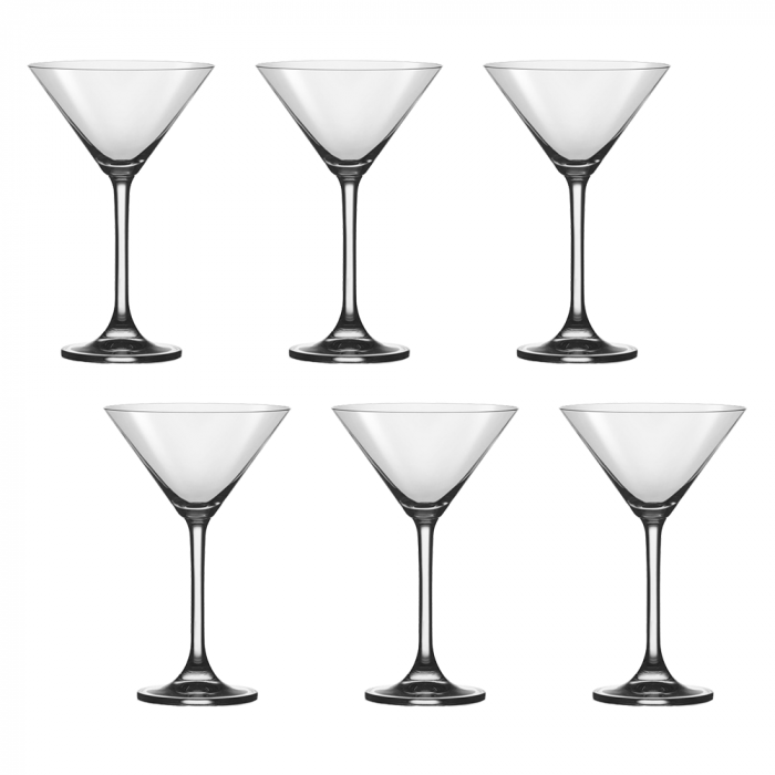 CRYSTALEX FLAMENCO Set 6 pahare Martini 270ml, Bohemia Cristal [1]
