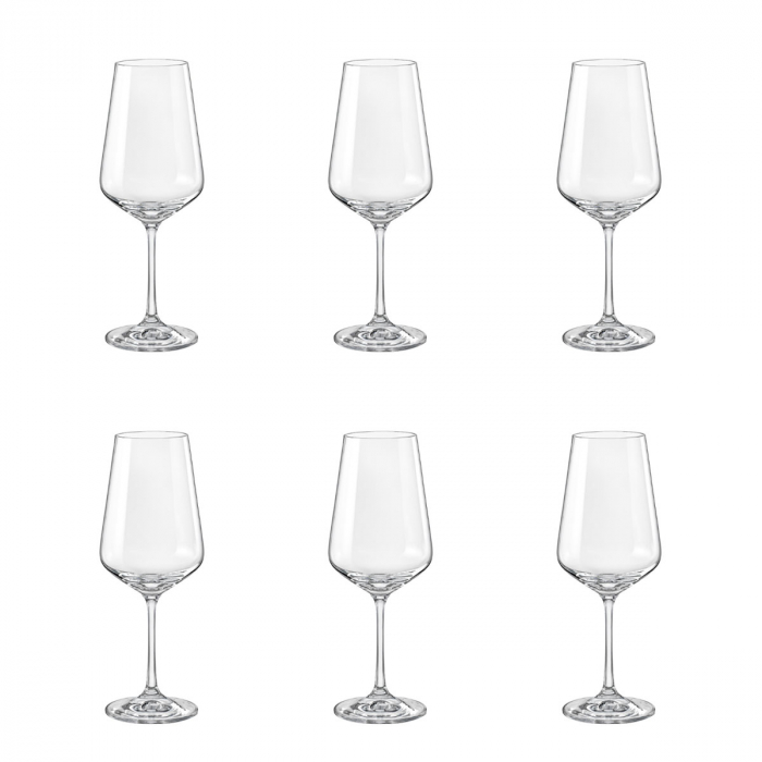 CRYSTALEX SANDRA Set 6 pahare vin rosu, 450ml, sticla, Bohemia Crystal [1]