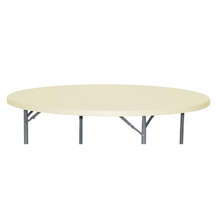 CULINARO Capac elastic ivory pentru masa rotunda catering 180xh74cm [1]