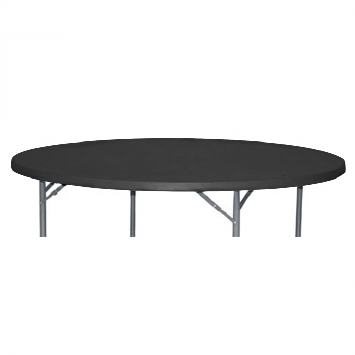 CULINARO Capac elastic negru pentru masa rotunda catering 180xh74cm [1]
