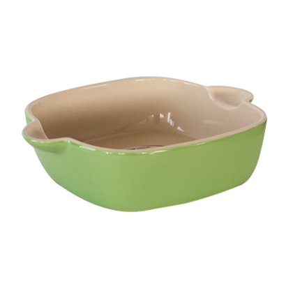CULINARO CERAMICA Tava ceramica 27x22x6,5cm pentru copt patrata verde (YR13208Q-10.5-G) [1]