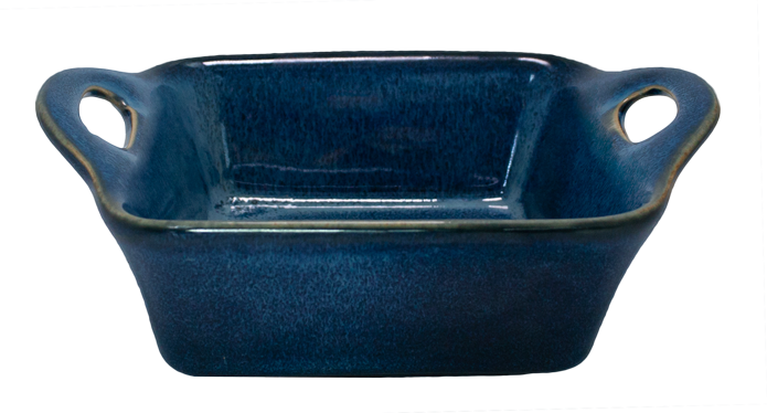 CULINARO CERAMICA Tava pentru cuptor 12,7x12,7x6,2cm ceramica albastra (UN30-002-2-CB) [1]