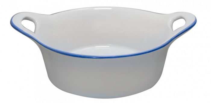 CULINARO CERAMICA Tava rotunda de copt 12,5x5,5cm ceramica alba (UN30-004-2-W) [1]