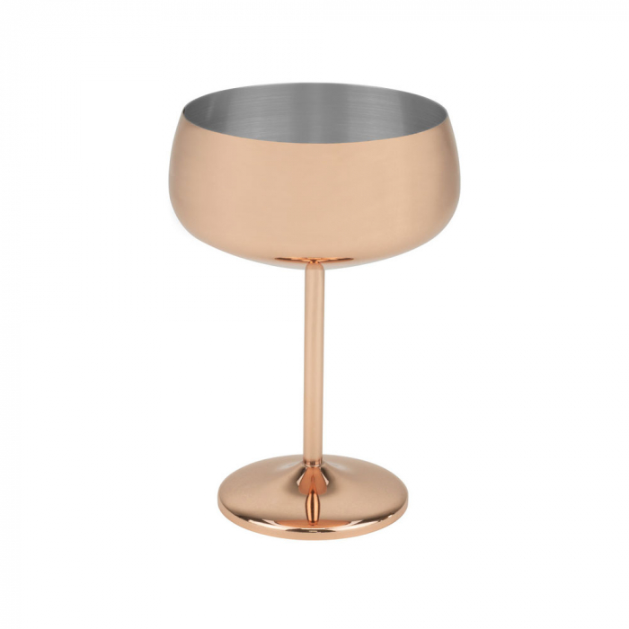 CULINARO COPPER Pahar cocktail din inox, 450ml, 10xh16,5cm, Rose Gold [1]