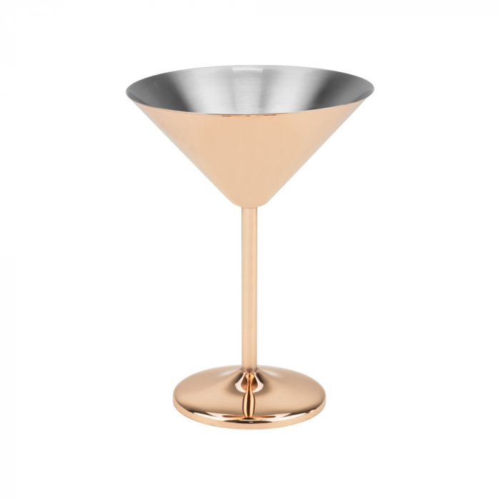 CULINARO COPPER Pahar martini din inox, 250ml, 12xh16cm, Rose Gold [1]