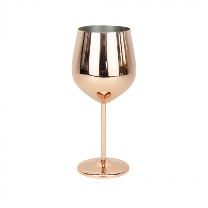 CULINARO COPPER Pahar vin din inox, 520ml, 7,3xh21,5cm, Rose Gold [1]
