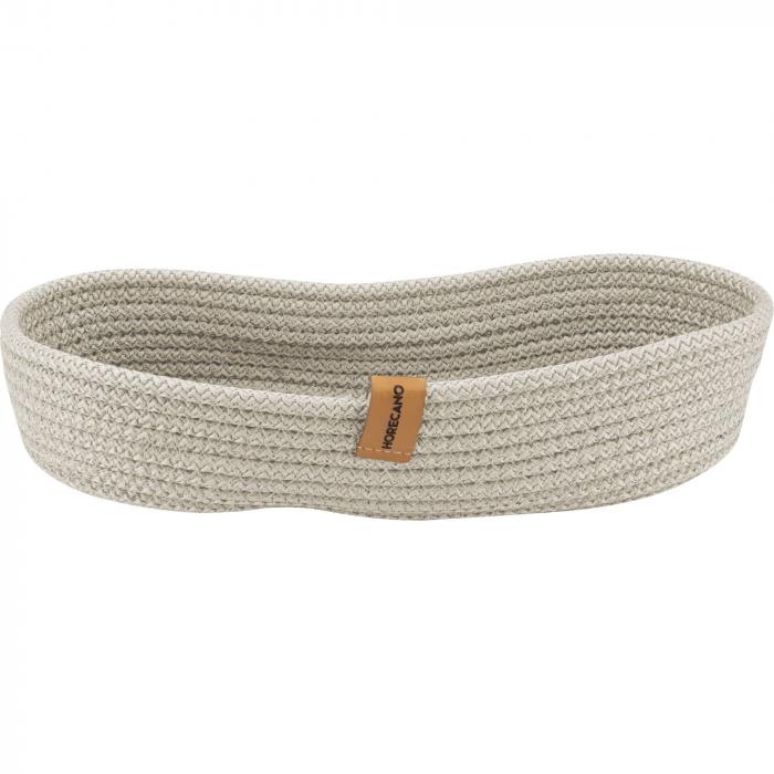 CULINARO Cos paine/depozitare oval din snur textil impletit, 30x13xh6cm, crem [1]