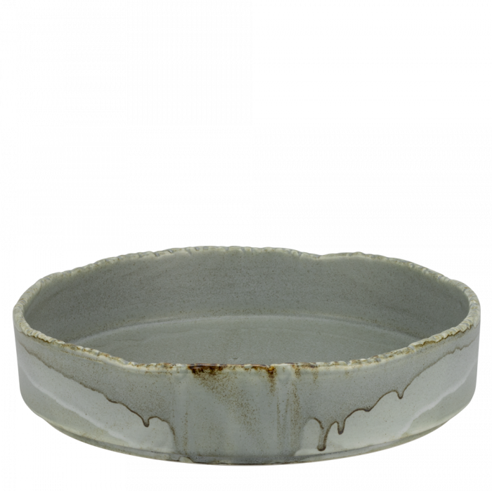 CULINARO FUJI ASH Farfurie adanca portelan cu margine inaltata, D26xh4,6cm, gri [1]