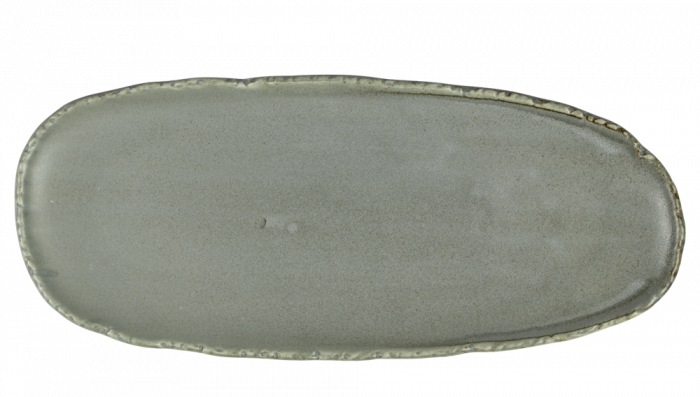 CULINARO FUJI ASH Farfurie ovala intinsa din portelan, 35x15xh2cm, gri [1]