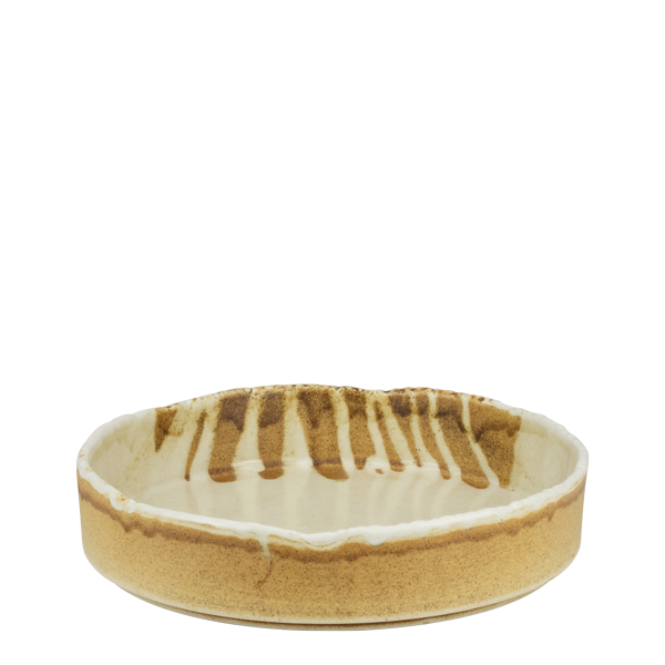 CULINARO FUJI Farfurie adanca portelan cu margine inaltata, D21xh4,4cm, bej [1]