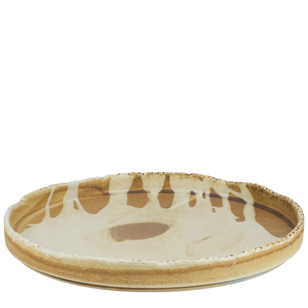CULINARO FUJI Farfurie intinsa portelan cu margine inaltata, D21xh2,4cm, bej [1]