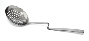 CULINARO Lingura perforata servire bufet Professional Line, inox, maner ondulat prindere vas [1]