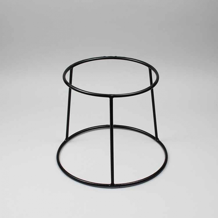 CULINARO MARBELLA 3D Stand expunere bufet pentru boluri si platouri, metal cu acoperire PVC anti-alunecare neagra, D25/D21xh20cm [2]