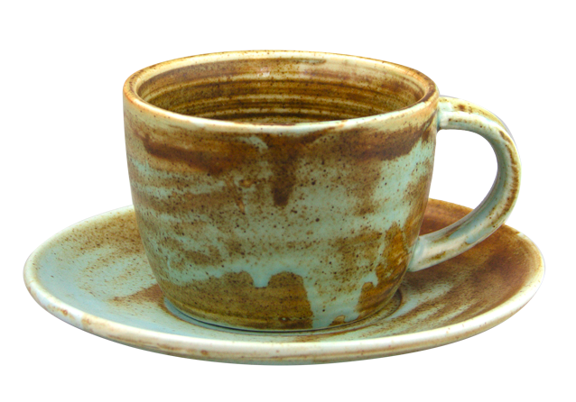 CULINARO RIVER Ceasca 210ml cu farfurioara 15cm, portelan [1]
