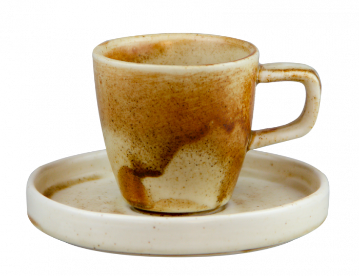 CULINARO SAHARA Set ceasca cu farfurioara pentru cafea 90ml [1]