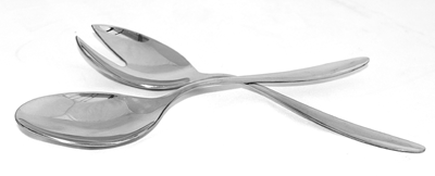 CULINARO Set lingura si furculita pentru servire salata, din inox [1]