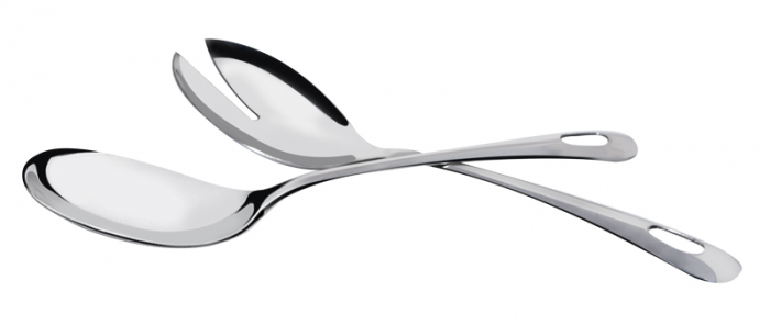 CULINARO Set lingura si furculita servire salata, inox [1]