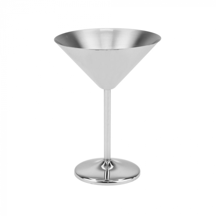 CULINARO SILVER Pahar martini din inox, 250ml, 12xh16cm, argintiu [1]