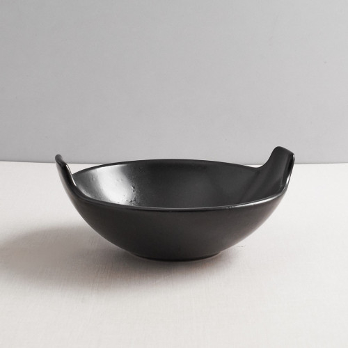 CULINARO STREET FOOD Bol din ceramica, D17,3xh6,9cm, Balti Dish, BLACK [3]