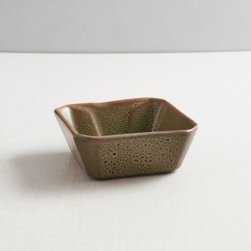 CULINARO STREET FOOD Bol pentru sos din ceramica, patrat, 8,3x8,3xh3,2cm, OLIVE [3]