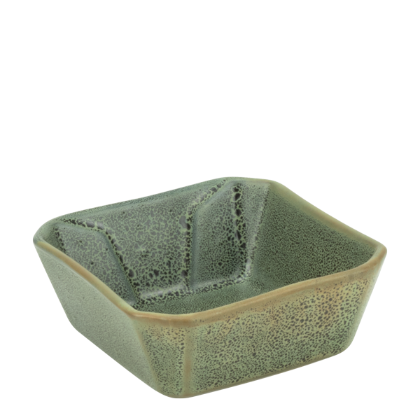 CULINARO STREET FOOD Bol pentru sos din ceramica, patrat, 8,3x8,3xh3,2cm, OLIVE [1]