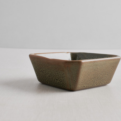 CULINARO STREET FOOD Bol pentru sos din ceramica, patrat, 8,3x8,3xh3,2cm, OLIVE [4]