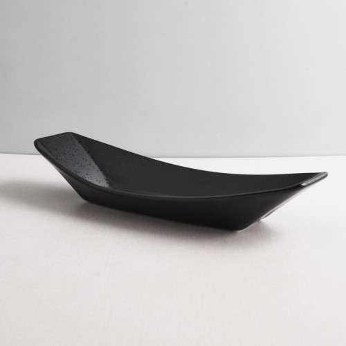 CULINARO STREET FOOD Platou ceramic tip barca, 30,6x11,6xh5,5cm, BLACK [3]