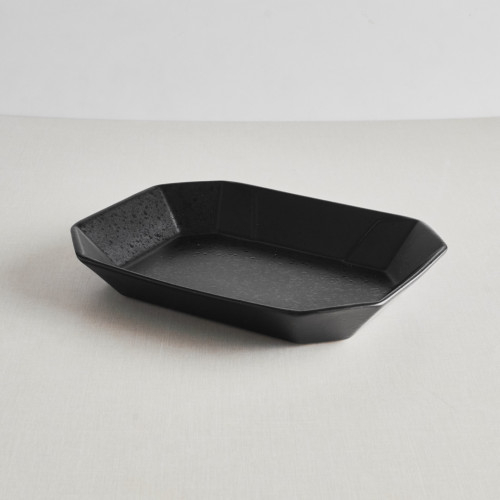 CULINARO STREET FOOD Platou servire din ceramica, 22,3x17,3xh3,6cm, BLACK [3]