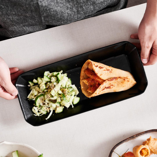 CULINARO STREET FOOD Platou servire kebab din ceramica, 30,3x13,1xh3,4cm, BLACK [7]