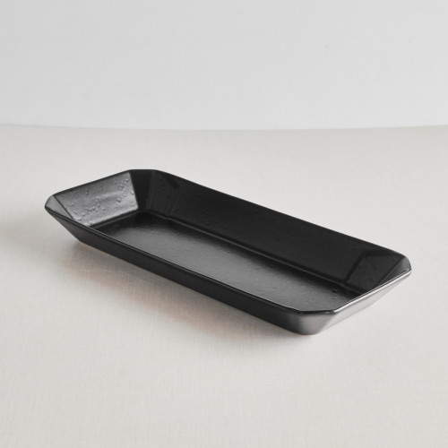 CULINARO STREET FOOD Platou servire kebab din ceramica, 30,3x13,1xh3,4cm, BLACK [4]