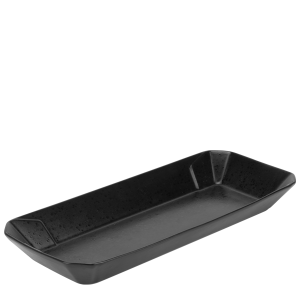 CULINARO STREET FOOD Platou servire kebab din ceramica, 30,3x13,1xh3,4cm, BLACK [1]