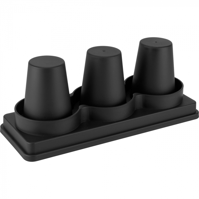 CULINARO Suport pahare unica folosinta, cu 3 compartimente, 32x12xh13cm, plastic [1]