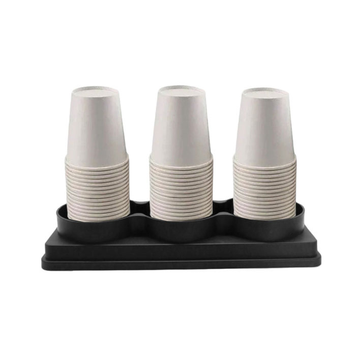 CULINARO Suport pahare unica folosinta, cu 3 compartimente, 32x12xh13cm, plastic [2]