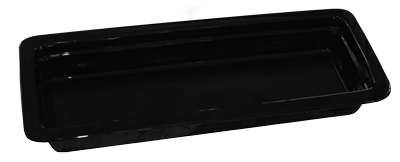 CULINARO Tava gastronorm bufet, portelan GN 2/4-60, 530x162x60mm, 2,5lt, neagra [1]