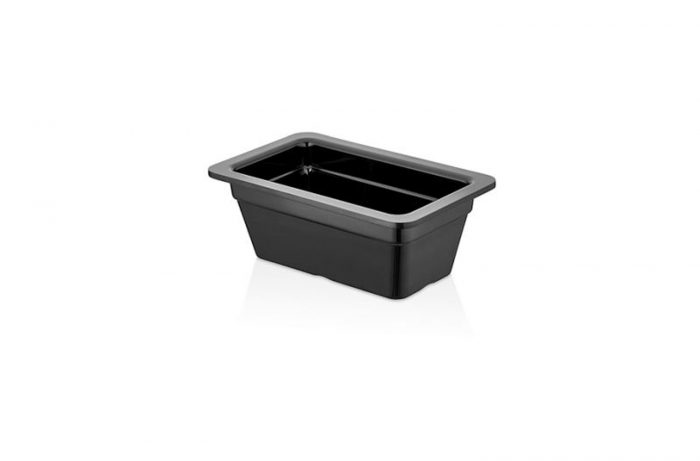CULINARO Tava gastronorm din melamina GN 1/4 265x162xh100mm, 2,8lt, neagra [1]