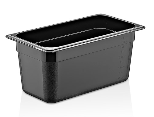 CULINARO Tava gastronorm polipropilena 1/3-150, 325x176x150,mm, 5,3lt, neagra [1]