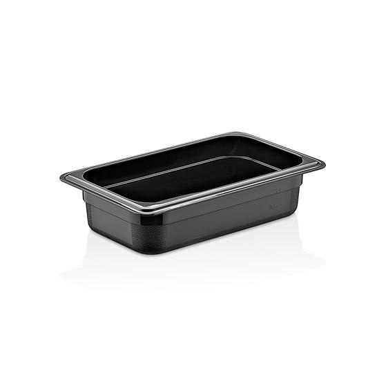 CULINARO Tava gastronorm polipropilena 1/4-65, 265x162x65mm, 1,7lt, neagra [1]