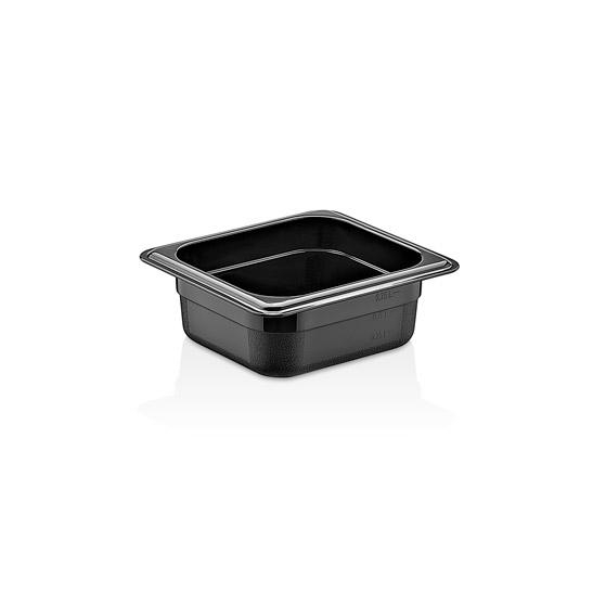 CULINARO Tava gastronorm polipropilena 1/6-65, 176x162x65mm, 1lt, neagra [1]