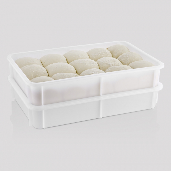 CULINARO Tava pentru aluat pizza 600x400xh100mm, polipropilena [2]