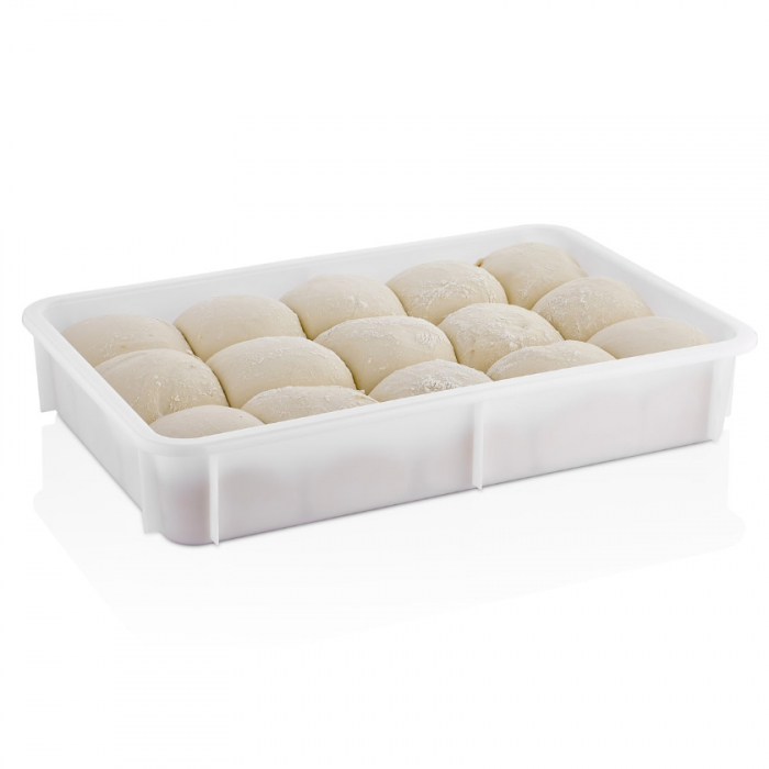 CULINARO Tava pentru aluat pizza 600x400xh75mm, polipropilena [1]