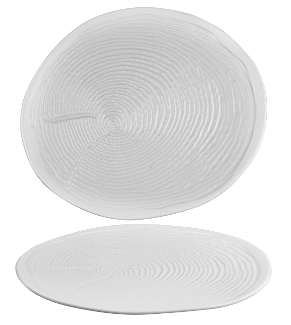 CULINARO WILLOW WHITE Farfurie intinsa portelan cu striatii, 19cm [2]