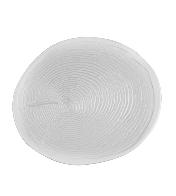 CULINARO WILLOW WHITE Farfurie intinsa portelan cu striatii, 19cm [1]