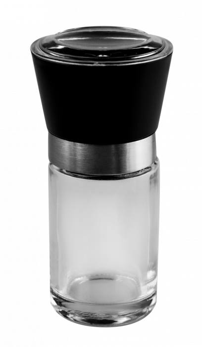 EASY LIFE Rasnita sticla cu capac negru, mecanism ceramic, 100ml [1]