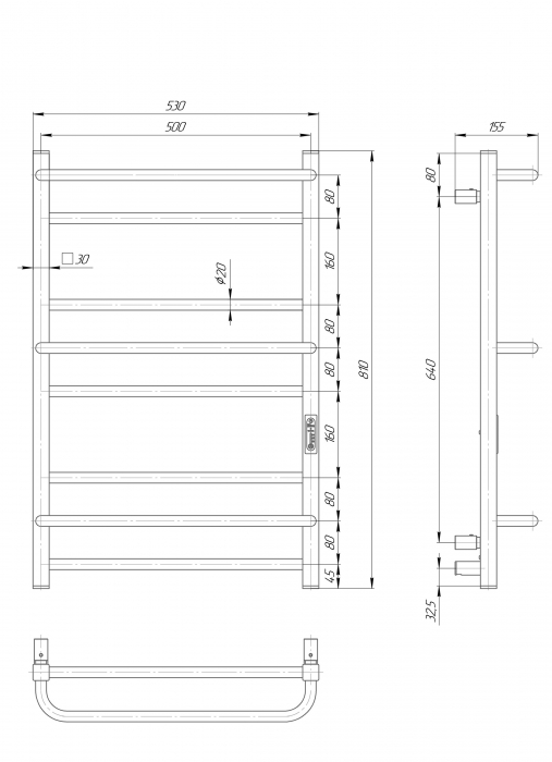 ELNA ANASTASIA 8 Portprosop electric alb, 133W, 810x530x155mm [4]
