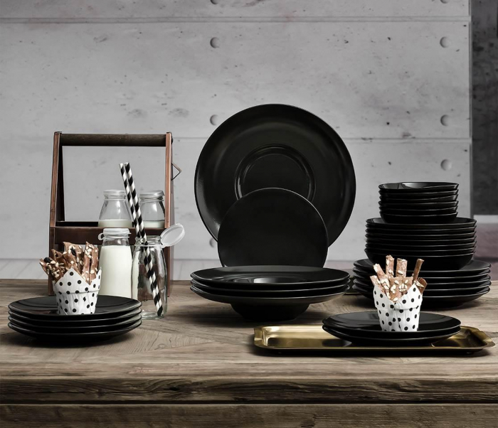 GURAL ATINA BLACK Farfurie paste, 27cm portelan (NBNATN27GCK68SYH) [3]