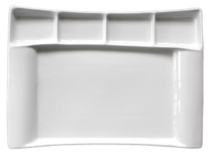 GURAL MILANO Platou 5 compartimente din portelan 32x23cm (MLN 32x23 STB) [1]