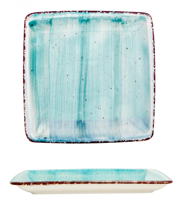GURAL TURQUOISE Farfurie patrata 25x25cm (NBNORD25X25DU50TM) [1]