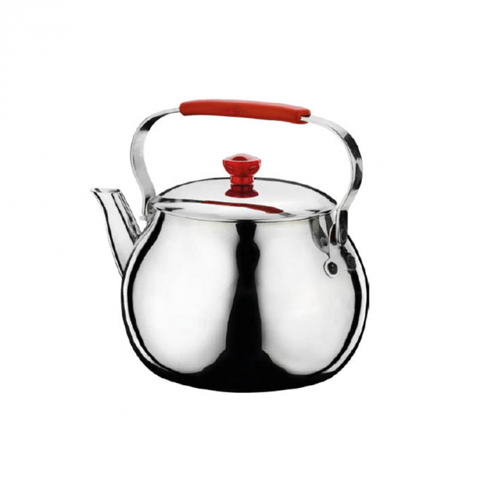 HASCEVHER HOME PERFECT Ceainic, fierbator inox, 3,5l, 18xh14cm, maner cu acoperire silicon [1]