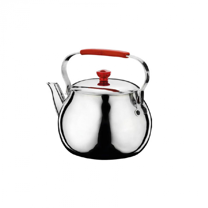 HASCEVHER HOME PERFECT Ceainic inox, 2,5l, 14xh13cm, maner cu acoperire silicon [1]